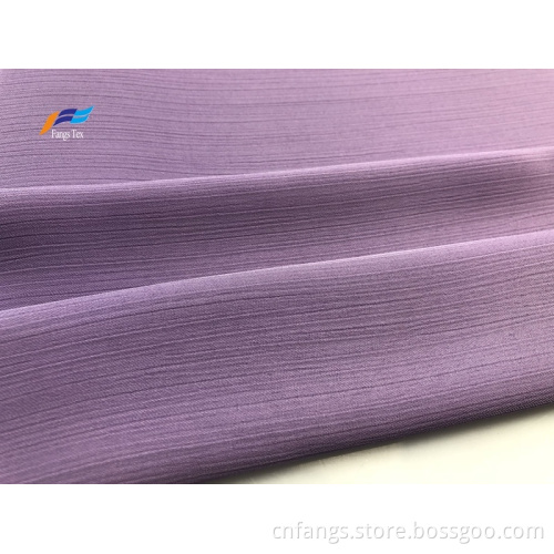 Partihandel 100% polyester crepe damklänning vävt tyg